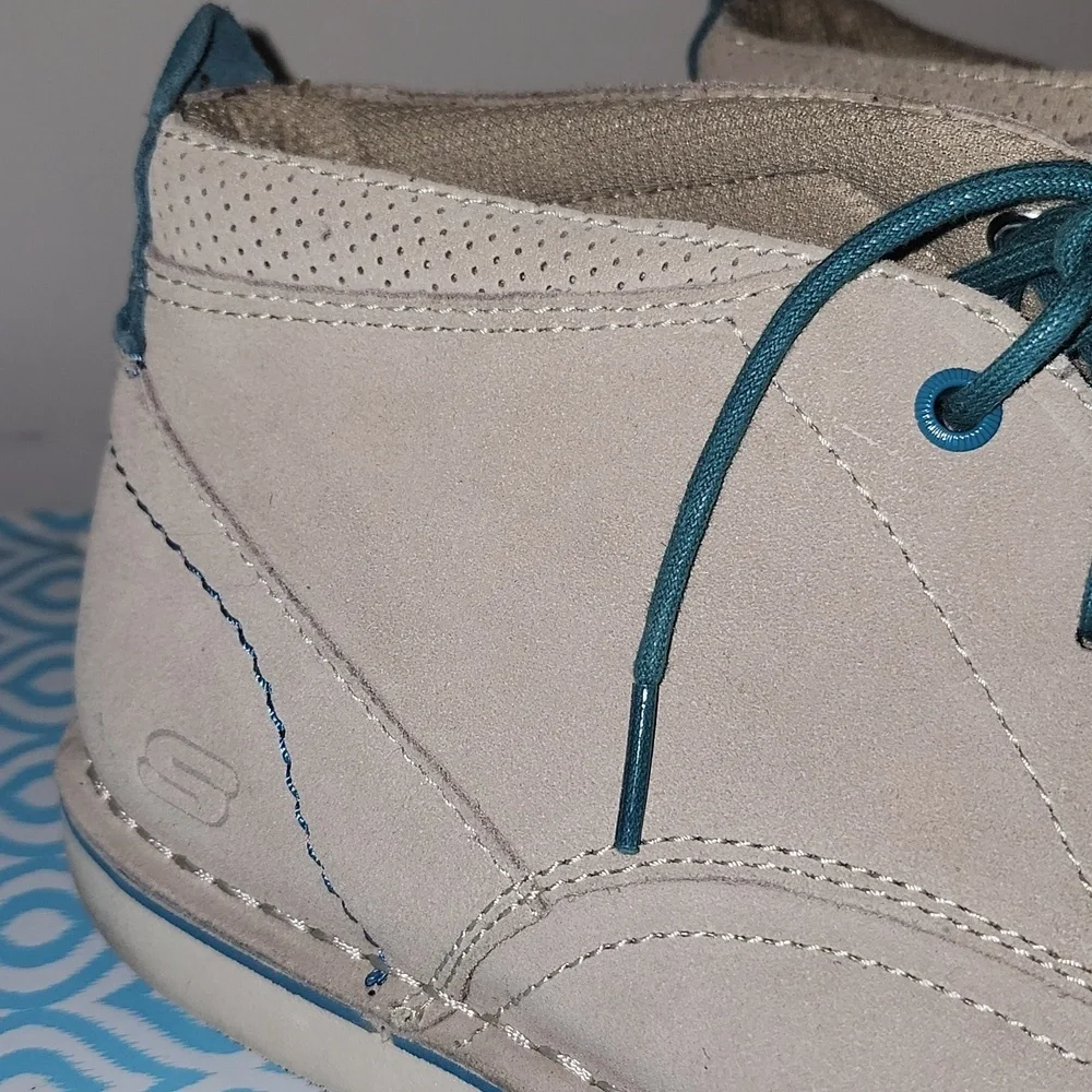Skechers Mens Suede Leather Shoe Boots‎ size 11 tan